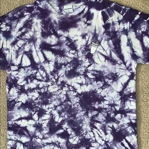 Purple tie dye shirt
